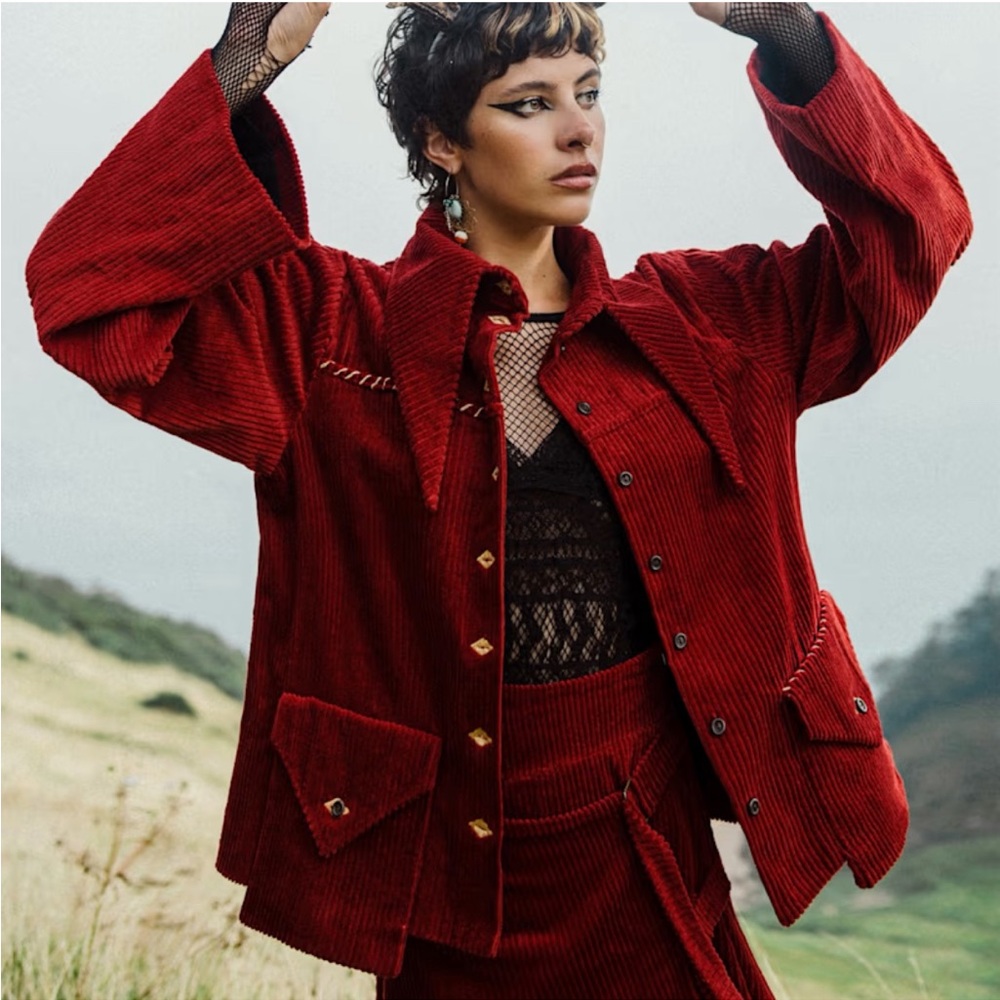 Corduroy Swing Coat - Picture 3 of 6